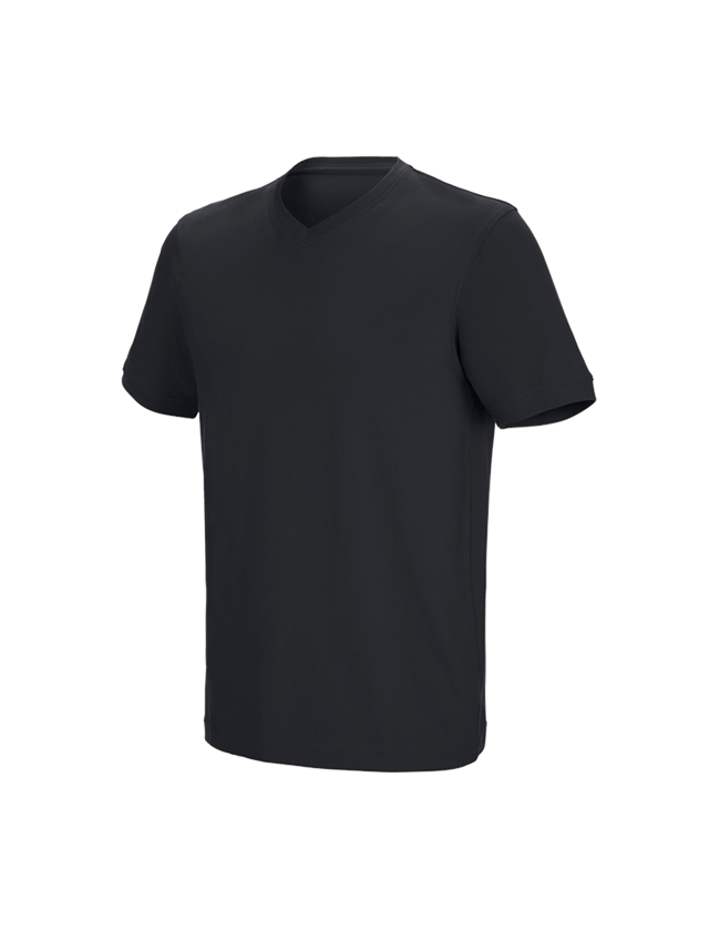 e.s. T-Shirt cotton stretch V-Neck