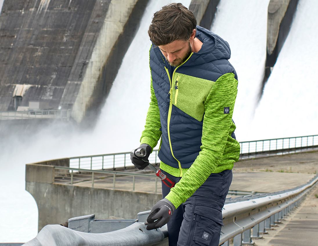 Hybrid Kapuzenstrickjacke e.s.motion ten