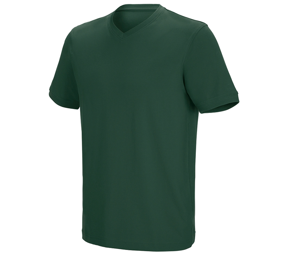 e.s. T-Shirt cotton stretch V-Neck