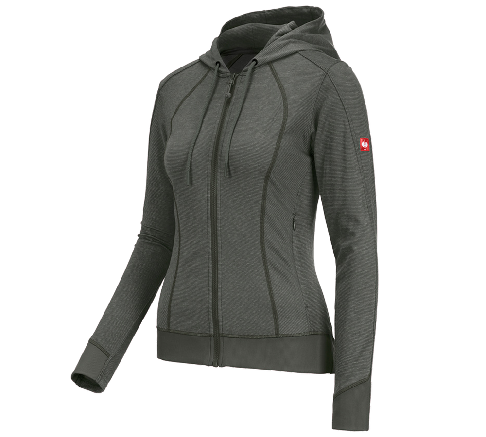 e.s. Funktions Kapuzenjacke stripe, Damen
