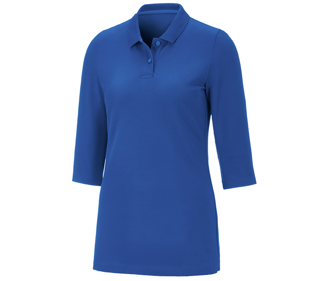 e.s. Piqué-Polo 3/4 Arm cotton stretch, Damen