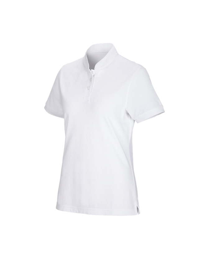 e.s. Polo-Shirt cotton Mandarin, Damen