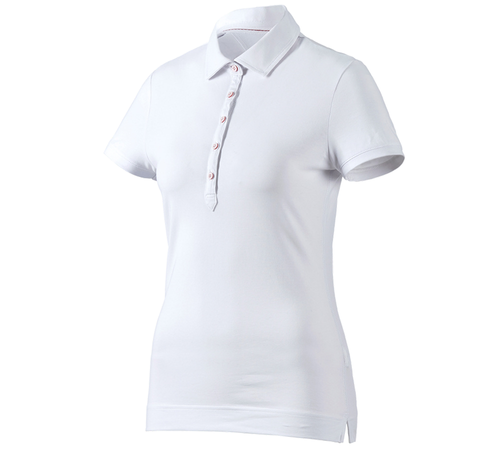 e.s. Polo-Shirt cotton stretch, Damen