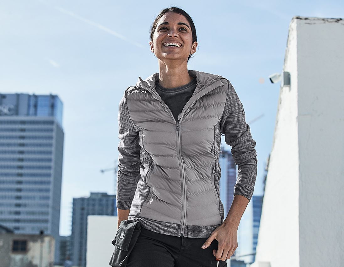 Hybrid Kapuzenstrickjacke e.s.motion ten, Damen