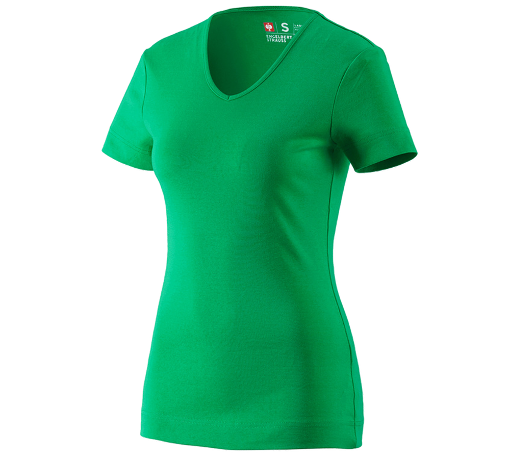 e.s. T-Shirt cotton V-Neck, Damen