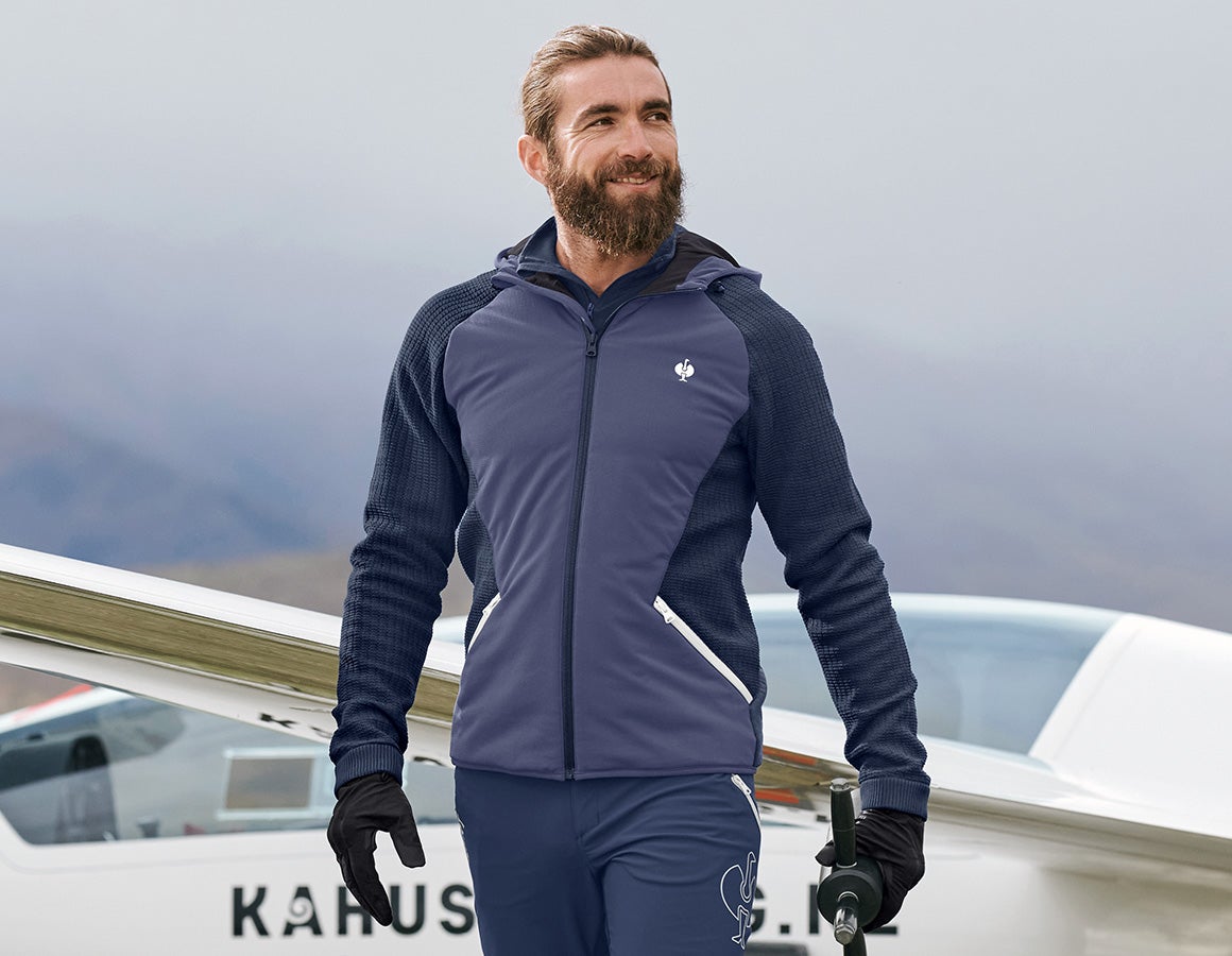 Hybrid Kapuzenstrickjacke e.s.trail