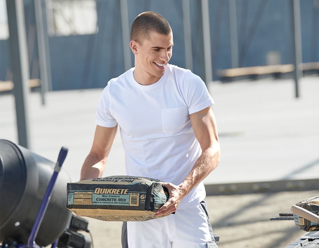 e.s. T-Shirt cotton stretch Pocket