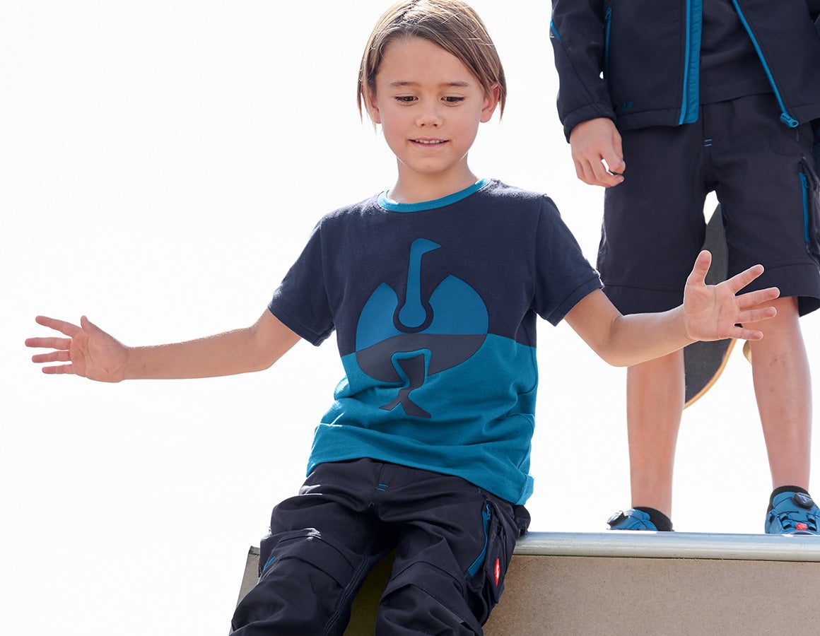 e.s. Piqué-Shirt colourblock, Kinder