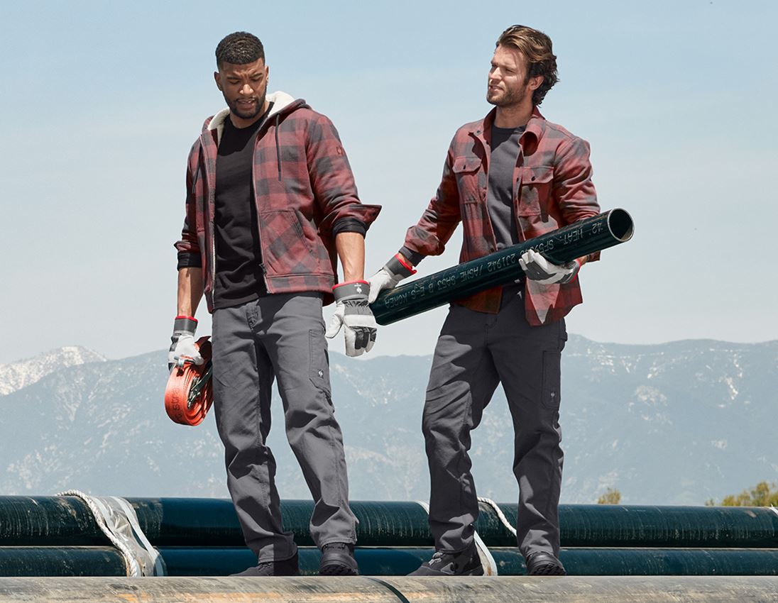 Karo-Kapuzenjacke e.s.iconic