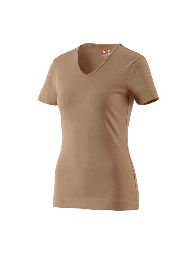 e.s. T-Shirt cotton V-Neck, Damen