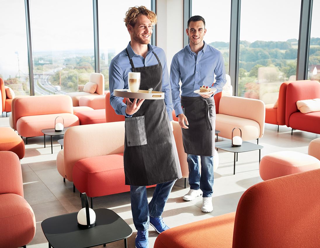 e.s. Latzschürze denim lang