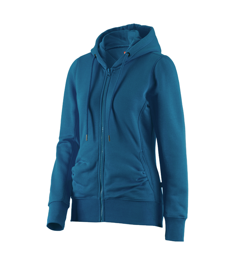 e.s. Hoody-Sweatjacke poly cotton, Damen