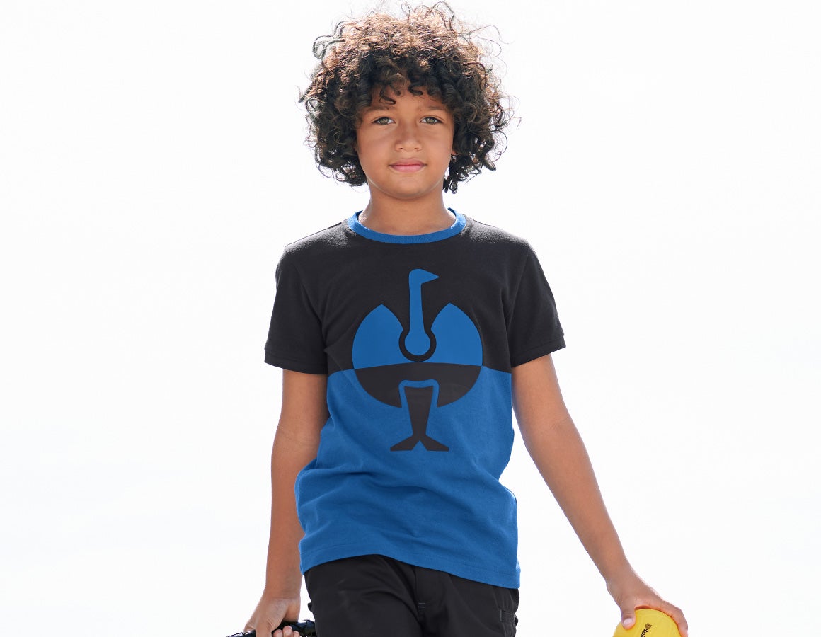 e.s. Piqué-Shirt colourblock, Kinder