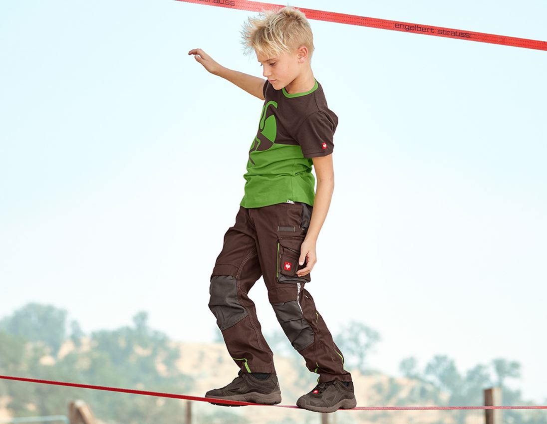 e.s. Piqué-Shirt colourblock, Kinder