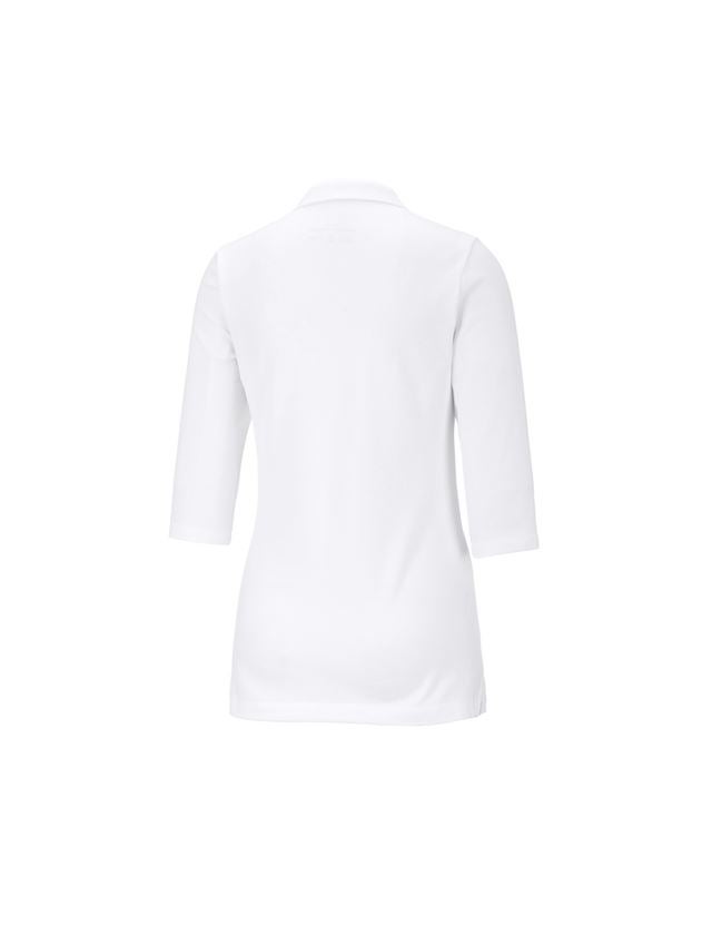e.s. Piqué-Polo 3/4 Arm cotton stretch, Damen