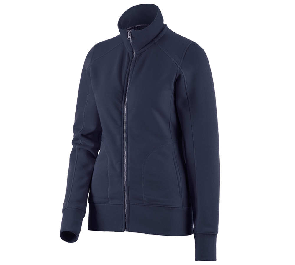 e.s. Sweatjacke poly cotton, Damen