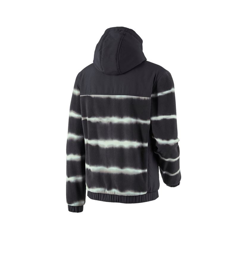 Hybrid Kapuzenfleecejacke tie-dye e.s.motion ten