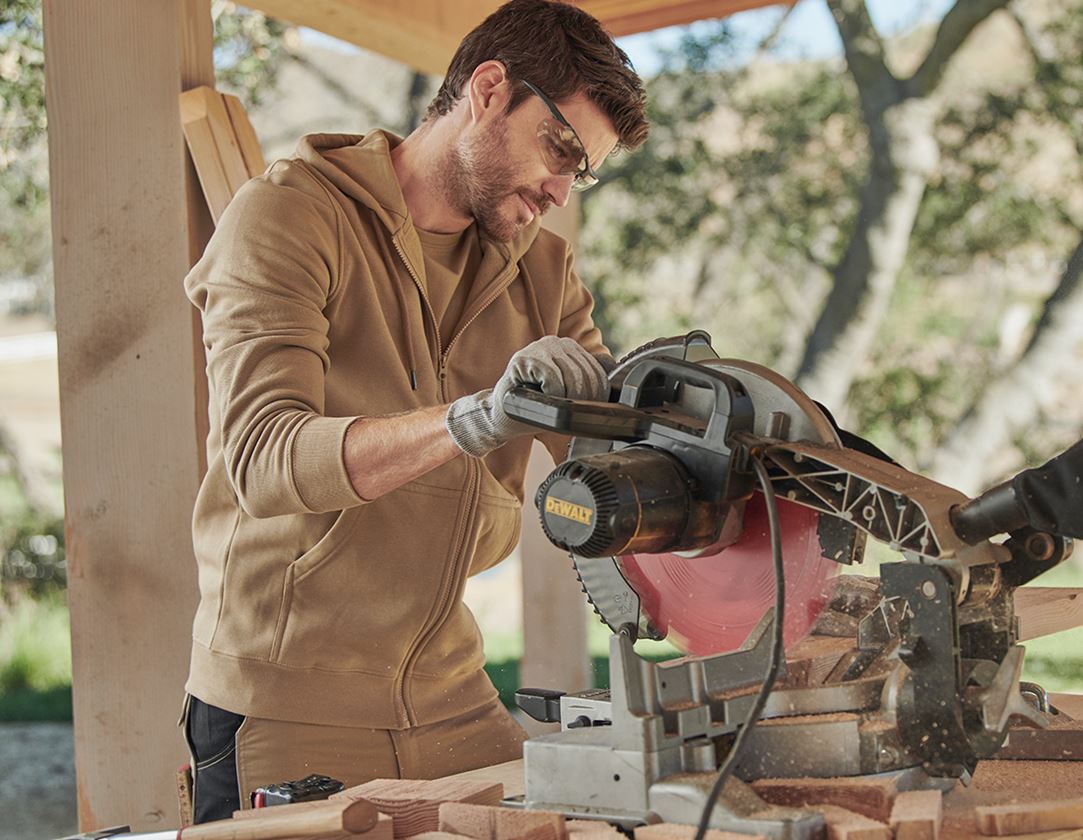 e.s. Hoody-Sweatjacke poly cotton