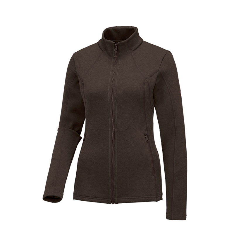 e.s. Funktions Sweatjacke melange, Damen