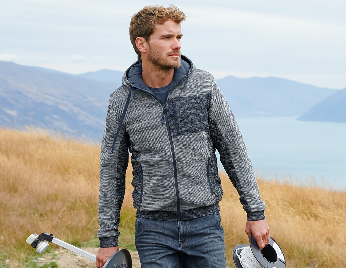 Windbreaker Kapuzenstrickjacke e.s.motion ten