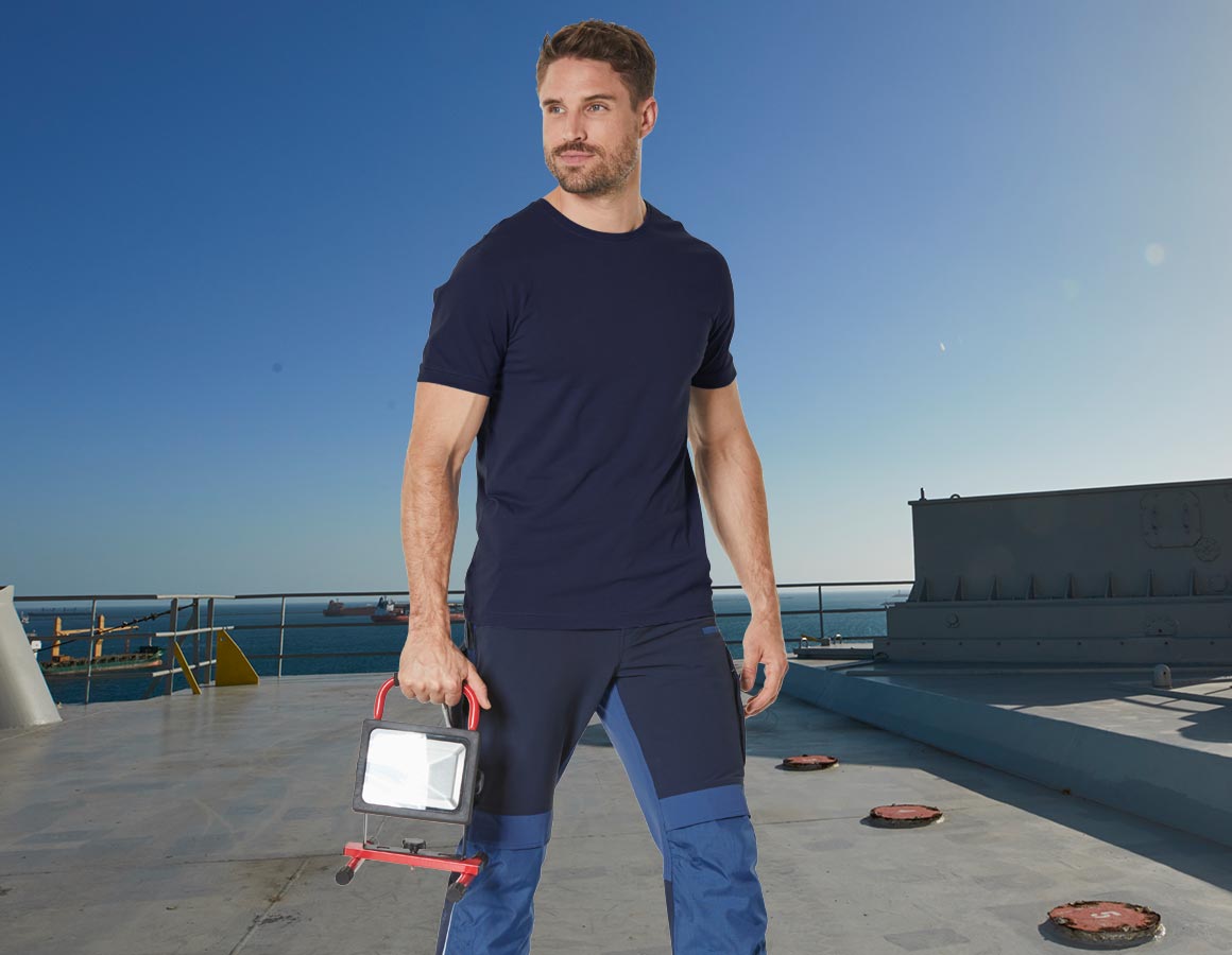 e.s. T-Shirt cotton stretch, slim fit