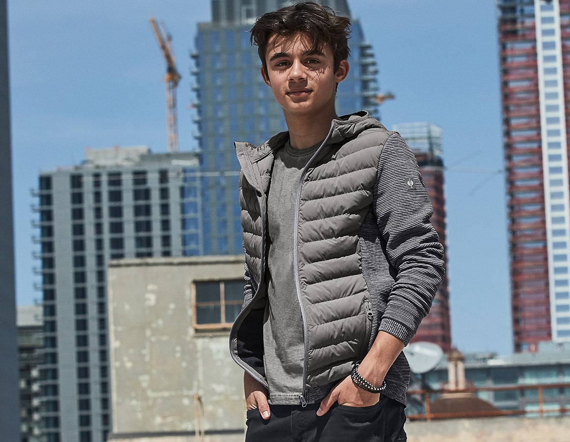 Hybrid Kapuzenstrickjacke e.s.motion ten,Kinder