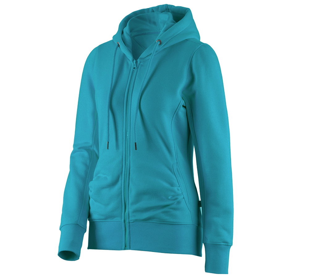 e.s. Hoody-Sweatjacke poly cotton, Damen