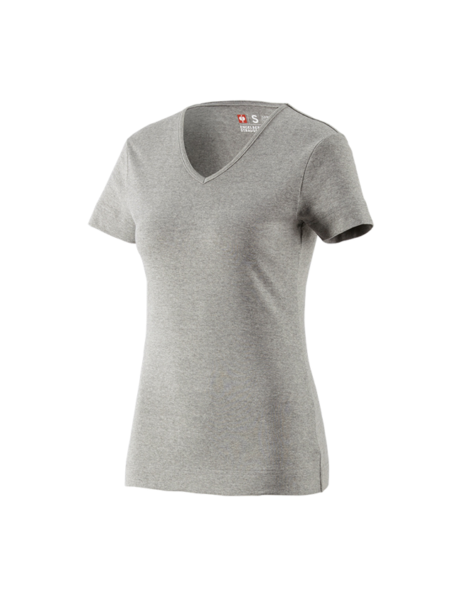e.s. T-Shirt cotton V-Neck, Damen