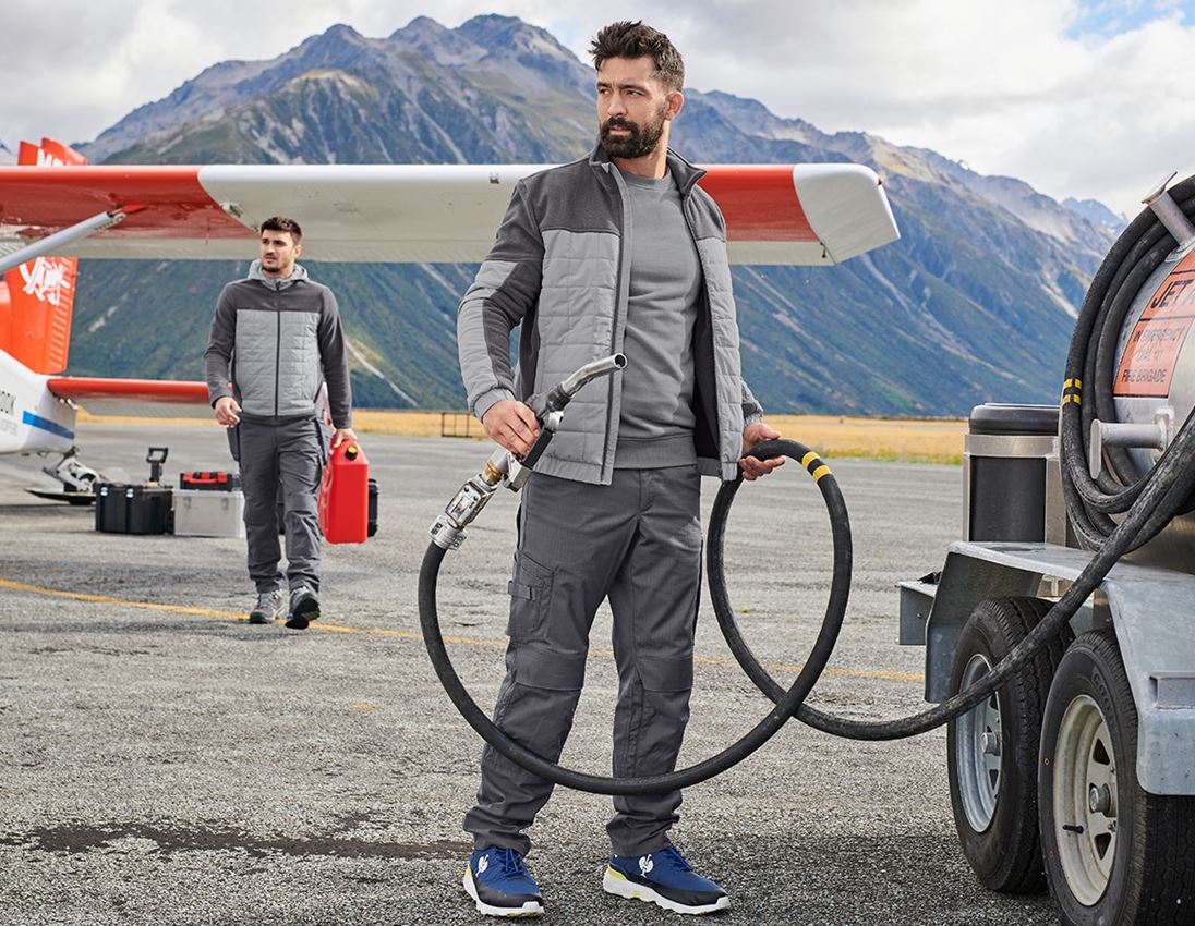 Hybrid Fleecejacke e.s.concrete