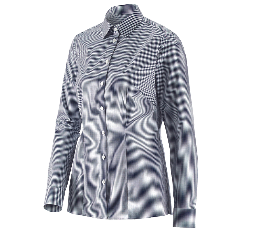e.s. Business Bluse cotton stretch, Damen reg. fit