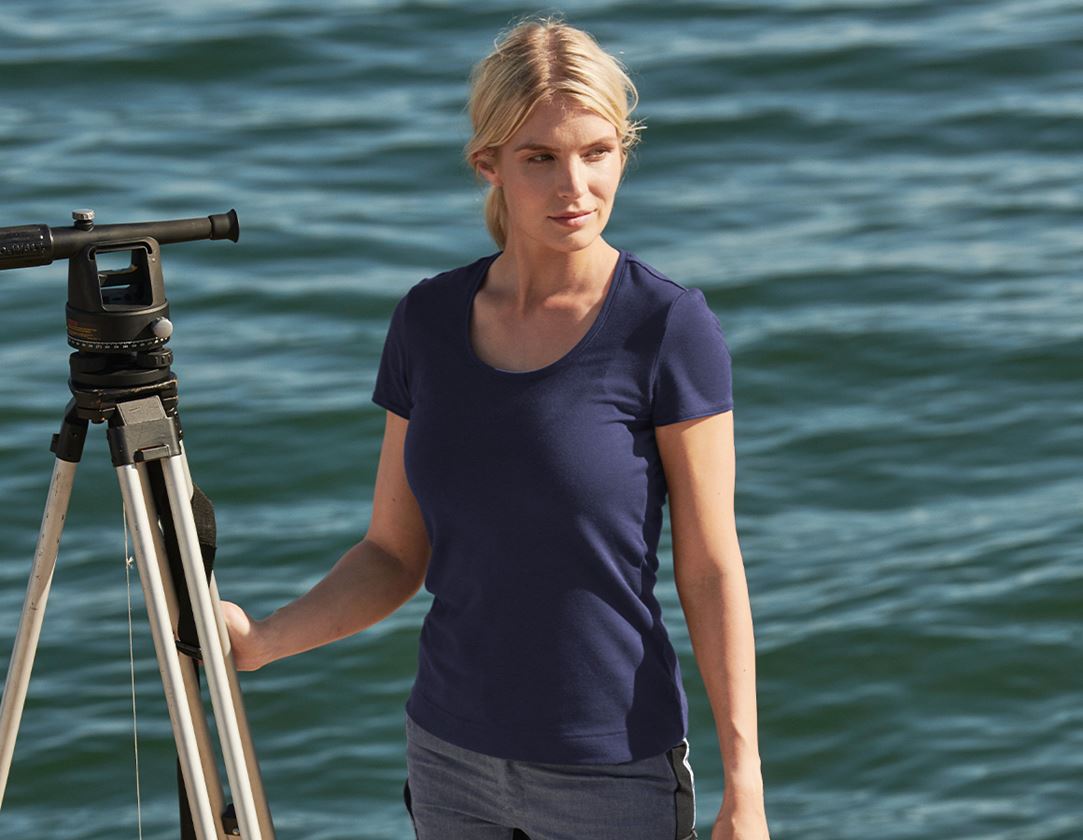 e.s. Funktions T-Shirt poly cotton, Damen