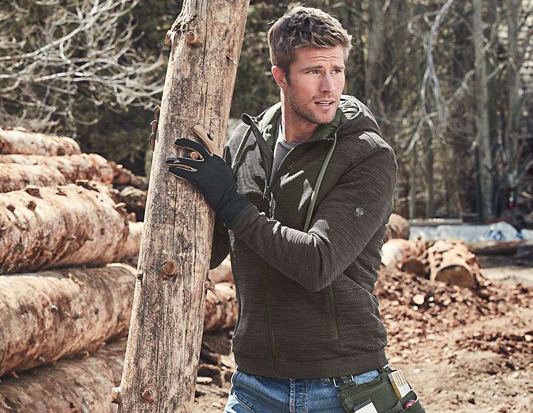 Windbreaker Kapuzenstrickjacke e.s.motion ten