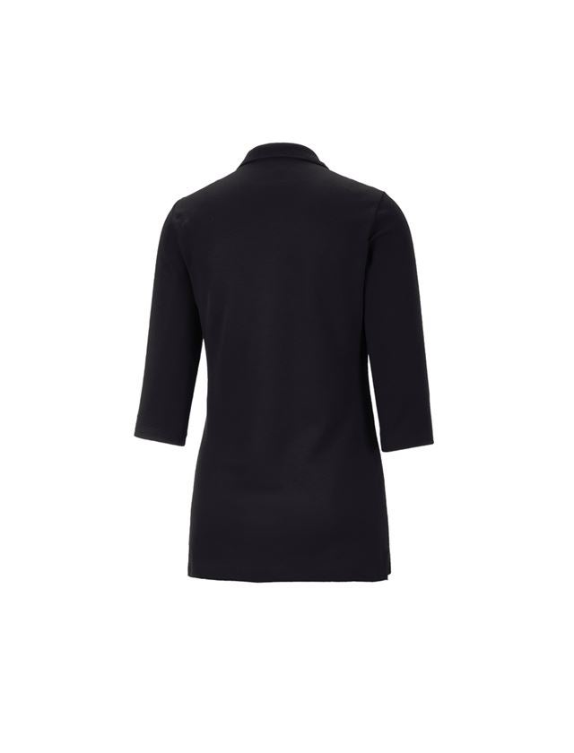 e.s. Piqué-Polo 3/4 Arm cotton stretch, Damen