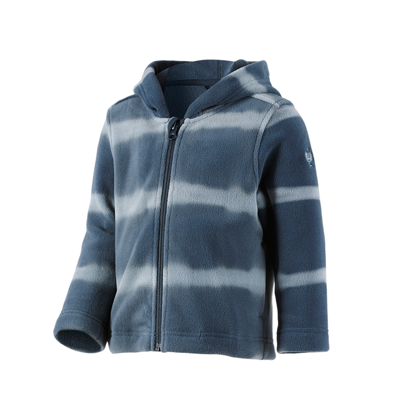 Kapuzenfleecejacke tie-dye e.s.motion ten, Kinder