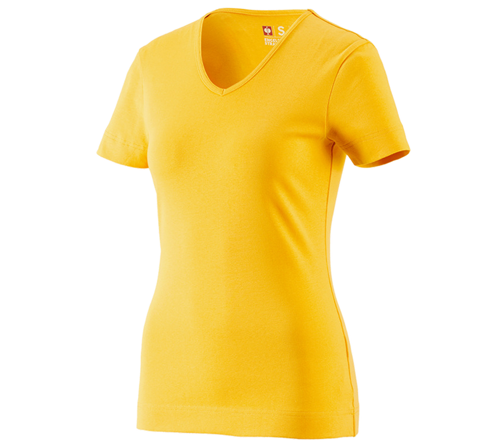 e.s. T-Shirt cotton V-Neck, Damen