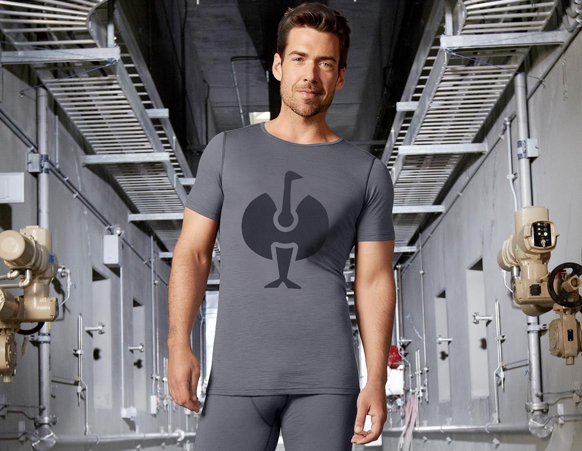 e.s. T-Shirt Merino, Herren