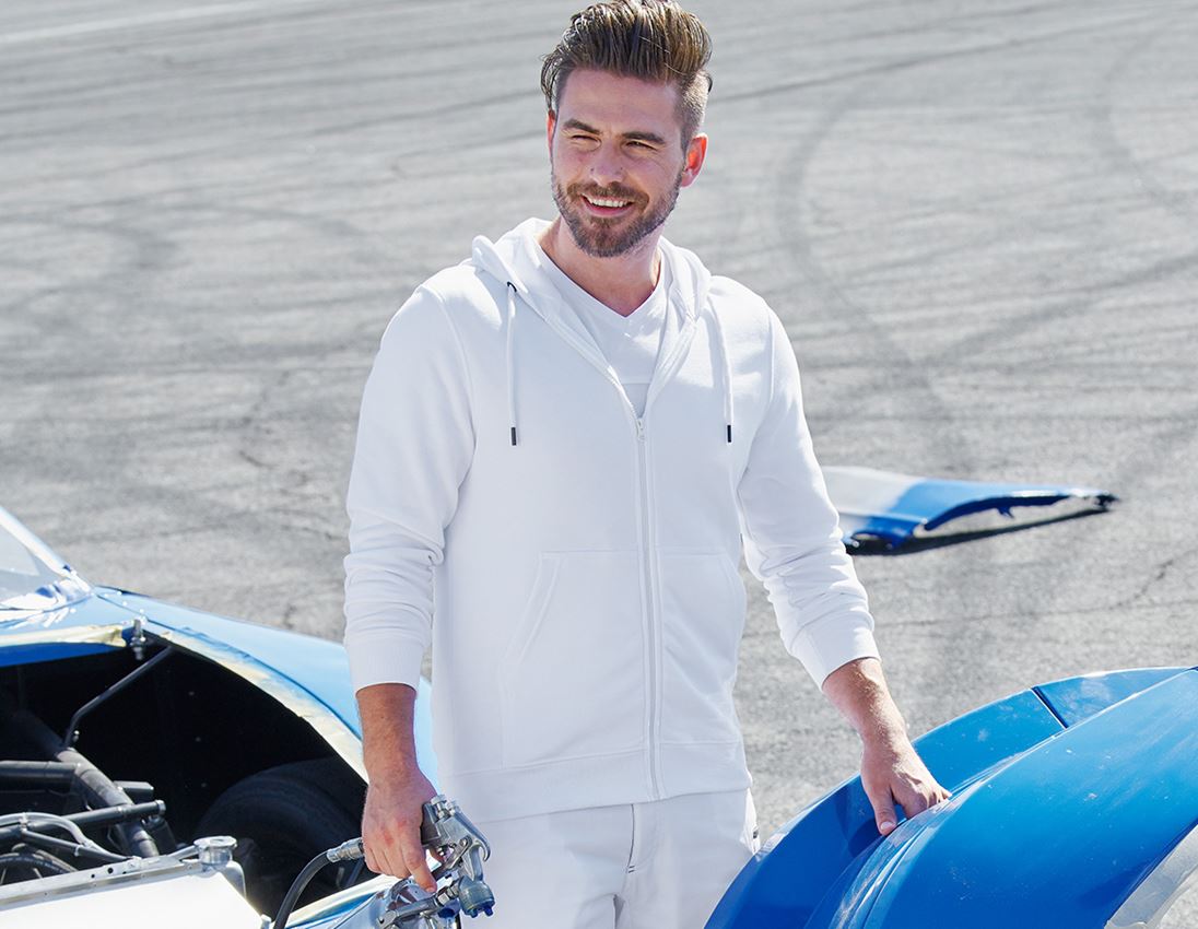 e.s. Hoody-Sweatjacke poly cotton