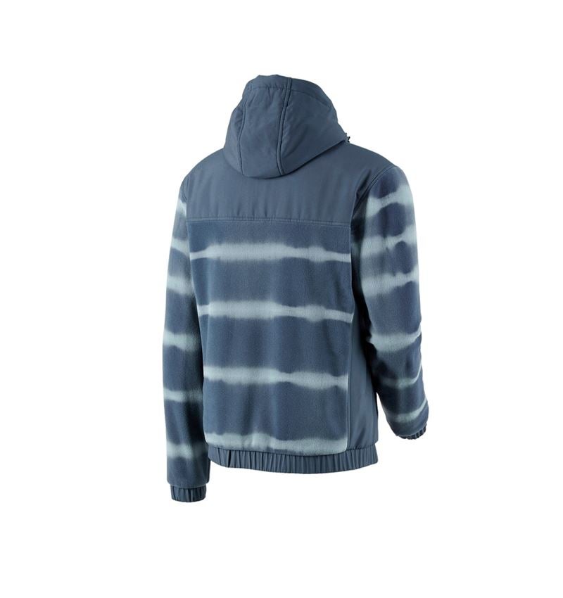 Hybrid Kapuzenfleecejacke tie-dye e.s.motion ten