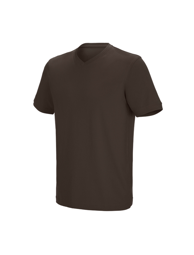 e.s. T-Shirt cotton stretch V-Neck