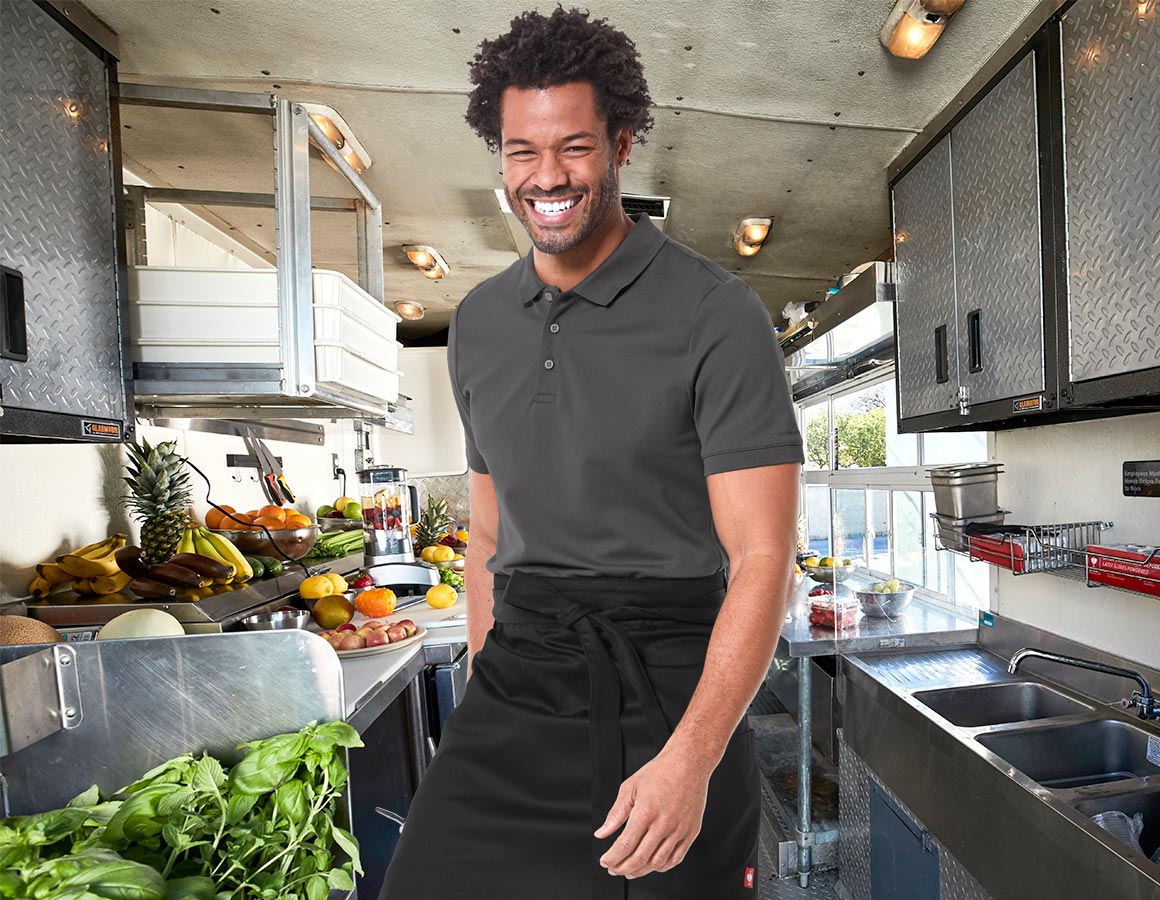 e.s. Piqué-Polo cotton stretch