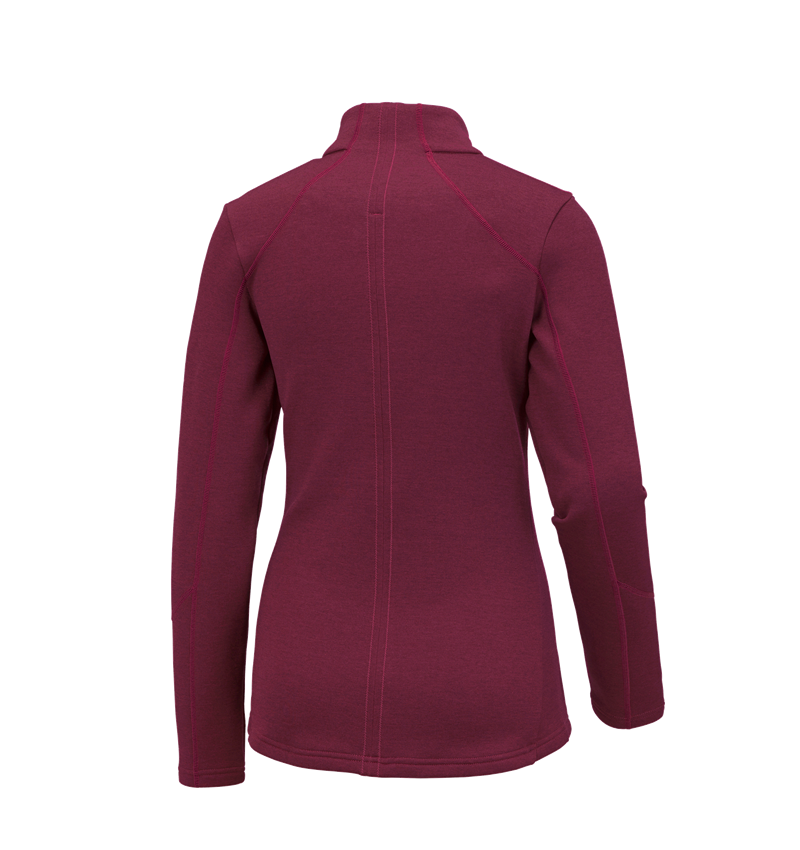 e.s. Funktions Sweatjacke melange, Damen