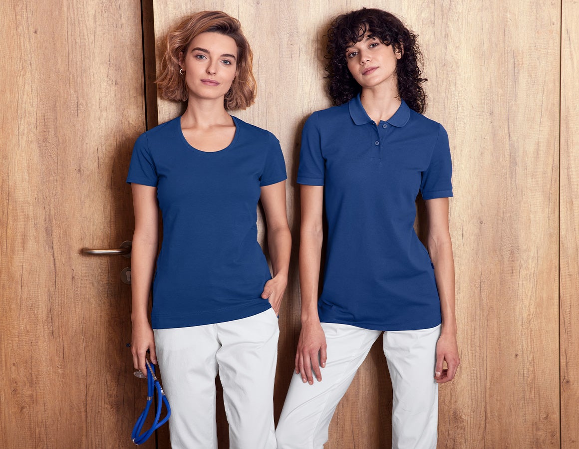 e.s. Piqué-Polo cotton stretch, Damen