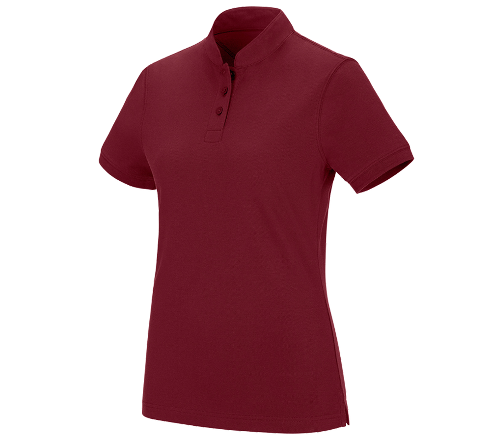 e.s. Polo-Shirt cotton Mandarin, Damen