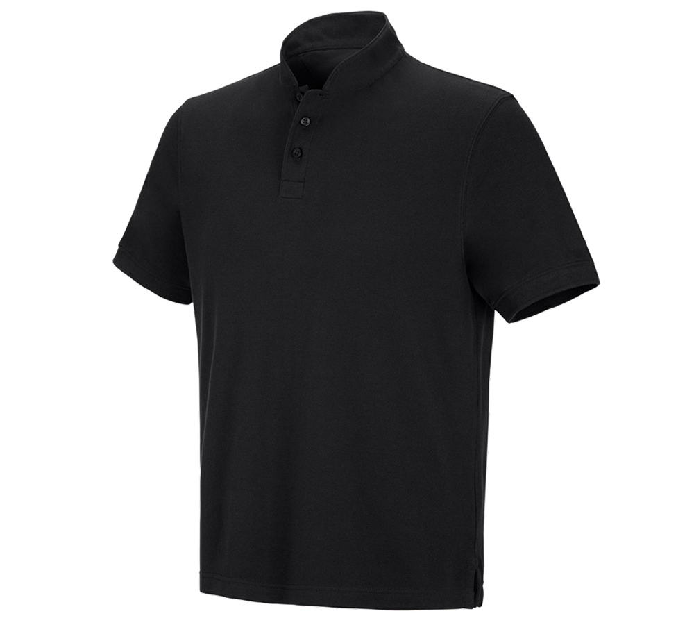 e.s. Polo-Shirt cotton Mandarin