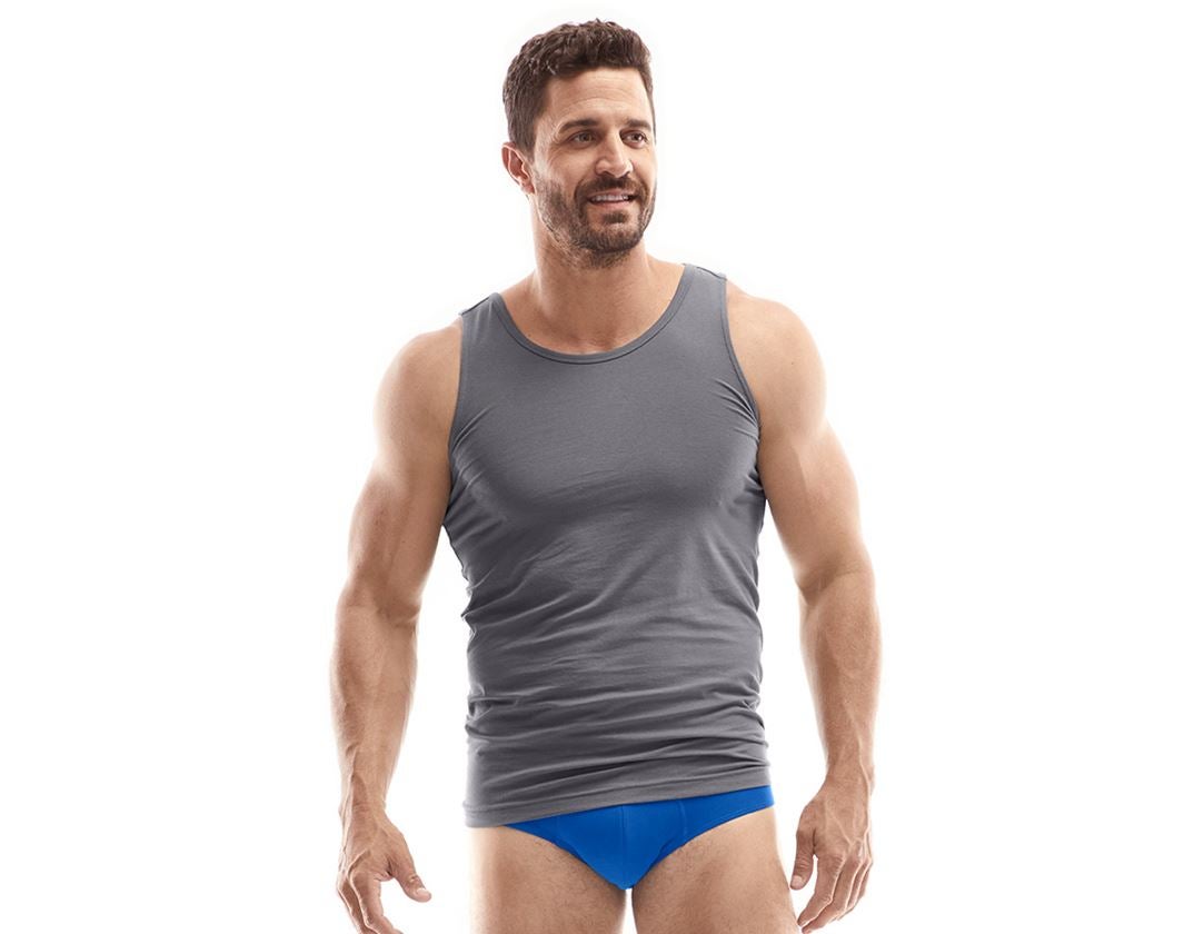 e.s. cotton stretch Tank-Shirt