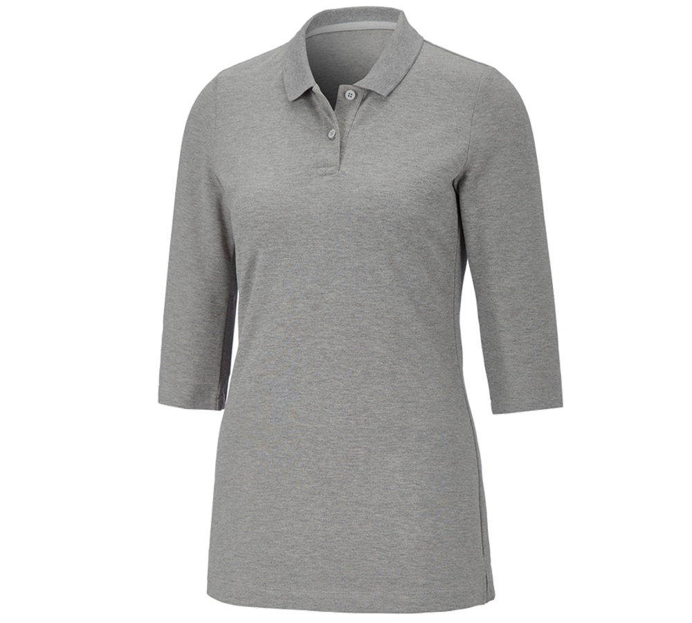 e.s. Piqué-Polo 3/4 Arm cotton stretch, Damen
