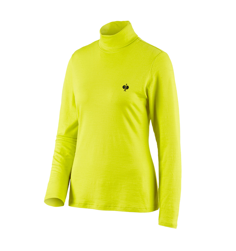 Rollkragenshirt Merino e.s.trail, Damen