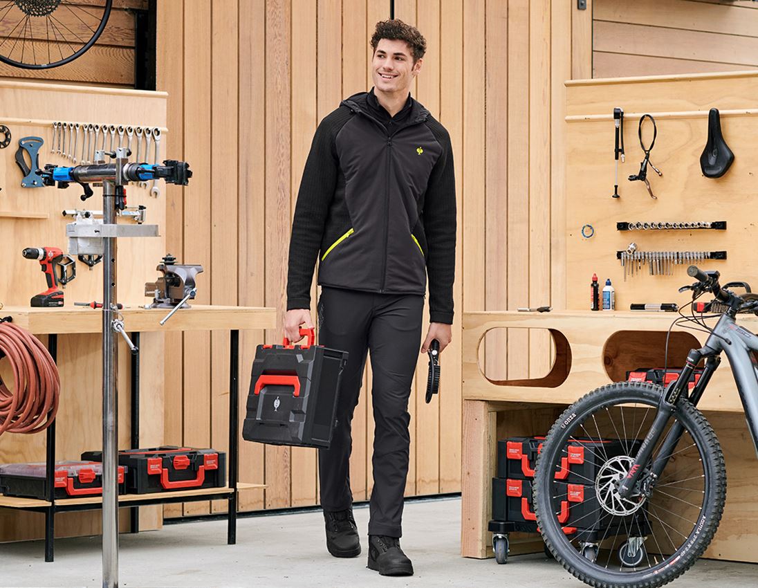 Hybrid Kapuzenstrickjacke e.s.trail