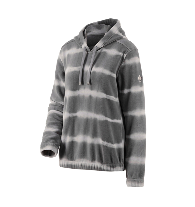 Fleece Hoody tie-dye e.s.motion ten, Damen