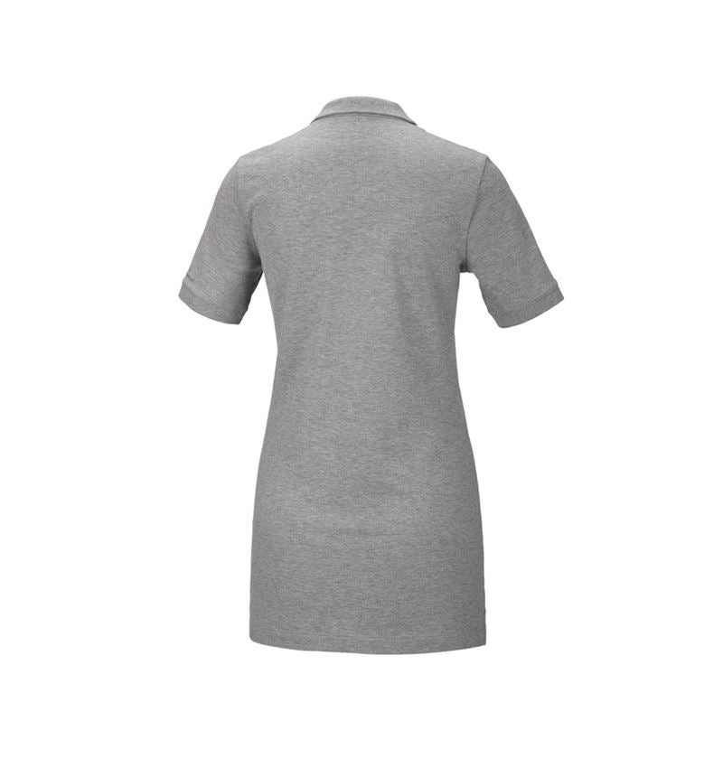 e.s. Piqué-Polo cotton stretch, Damen, long fit